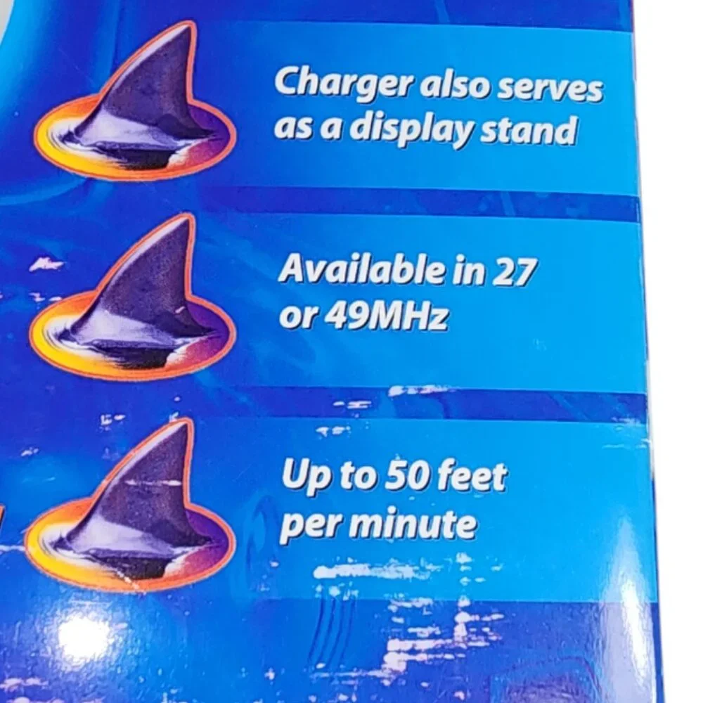 RADIO SHACK Radio Remote Control Shark-NEW in box- Kids Toys Pool Vintage